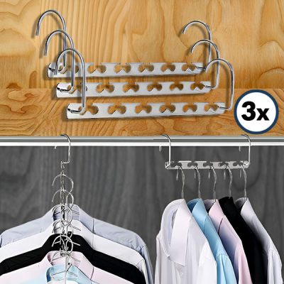 Вішалка для білизни, що економить простір, зі сталі (3 шт.) | SNAPHANG