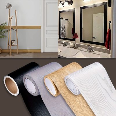 Декоративний клейкий плінтус з дерев'яним візерунком (5 м) | DECORIM