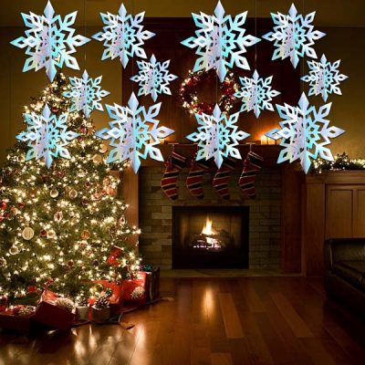 Голографічні 3D сніжинки (6 штук) | HOLOFLAKE