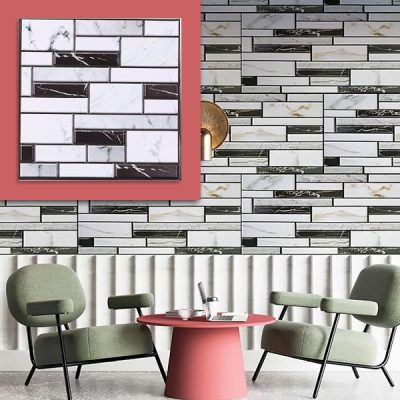 3D-наклейки на стіни з мармуровим виглядом (10 штук) | MARBLEBLOCKS