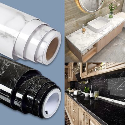 Самоклеюча стрічка з ефектом мармуру (45 см x 300 см) | MARBLEEX