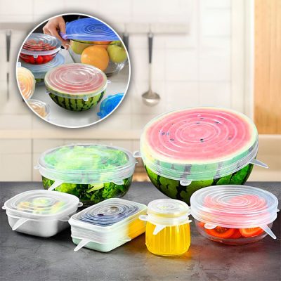 Силіконові кришки для кухні (12 штук) | SILICAPS