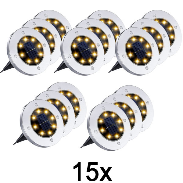 5x Сонячні вуличні ліхтарі для підлоги (3 штуки) | LUMIGARD